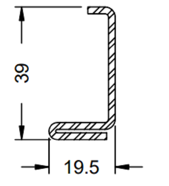 202611 Stahlrohr 19.5/39/2 vz. (VE 6m)