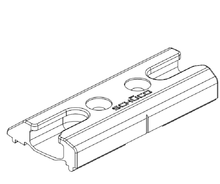 Schüco Riegelstück VTStulpSiLiv 28795800 (VE=10) I RG149
