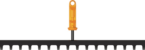 Rechen OneClick Arbeits-B.413mm Zinken-L