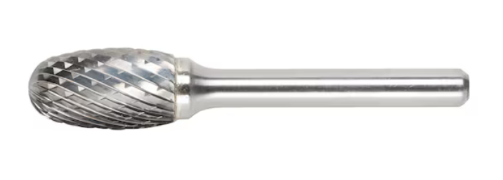 12x21 mm Hartmetall Frässtift Zahnung 3R (Tropfenform)