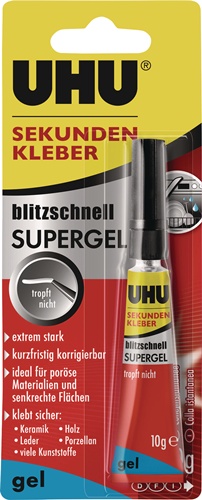 Sekundenkleber blitzschnell SUPERGEL 10g