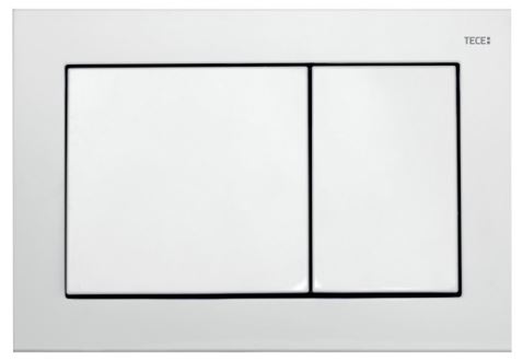 TECEbase 9240700 WC Betätigungsplatte weiß für Zweimengentechnik