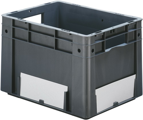 Etikett weiß f.Transportstapelkasten B.2