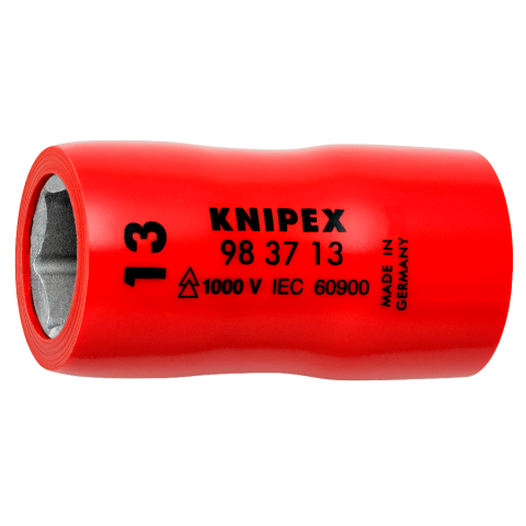 KNIPEX 45 mm Steckschlüsseleinsatz für Sechskantschrauben Mit Innenvierkant 3/8"