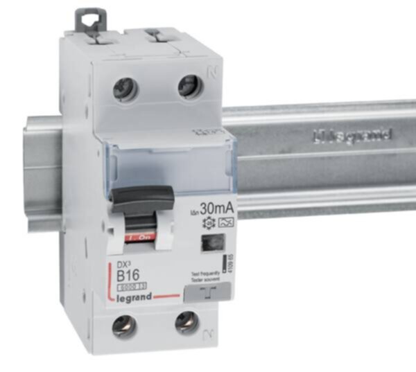 Legrand 410965 DX3 Fi/LS-Schalter B 16A 1P+N 6kA 30mA Typ A 230VAC 2TE