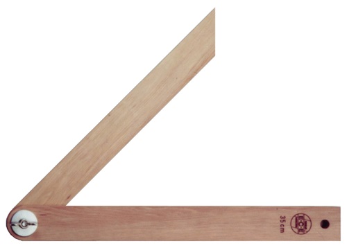 Schmiege Schienen-L.350mm Weißbuche m.Fl