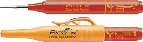 Tieflochmarker Pica-Ink rot m.Teleskopsp