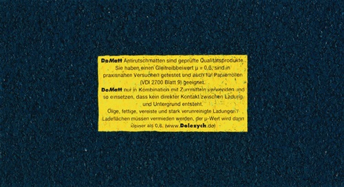 Antirutschmatte L500cm B25cm D8mm a.Gran