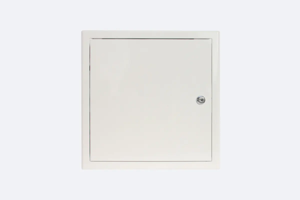 150 x 150 Reviklappe mit Schlüssel