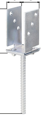U-Pfostenträger ETA-10/0210 71-131x110x2