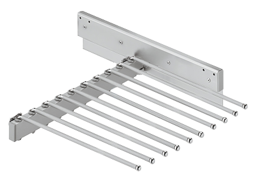 Hosenhalter für 10 Hosen, ausziehbar