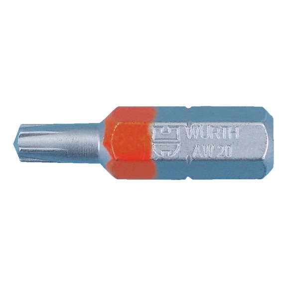 AW20 Würth Bits Leuchtorange | Länge 25 mm  (VE)