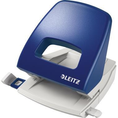 LEITZ Locher Leitz NeXXt 5005 8cm 25 Bl. (80 g/m²) mit Anschlagschiene blau