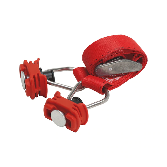 Zurrgurt mit Klemmschloss und Fitting