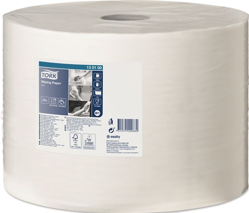 Putztuch TORK 130100 L.ca.1000 mxB.ca.245 mm weiß 1-lagig Rolle TORK