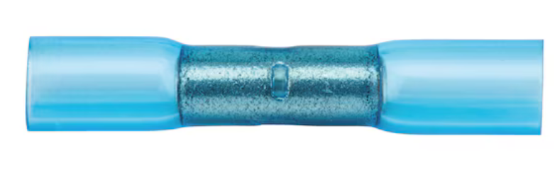 1,5-2,5 mm² Wärmeschrumpfender Crimpverbinder Stoßverbinder (blau)