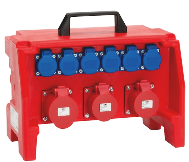 Kunststoff-Steckdosenverteiler WSDV2+