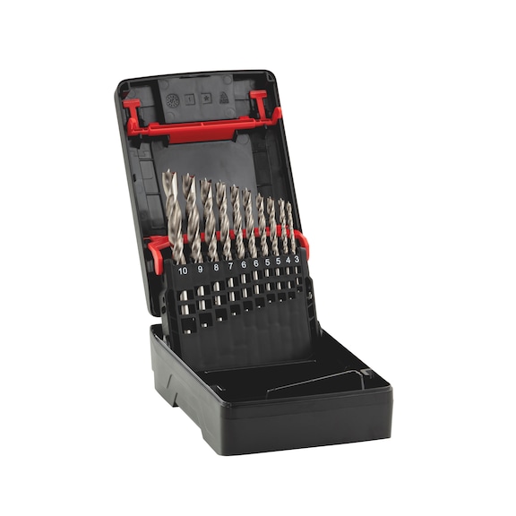 10.-tlg. Präzisions-Holzspiralbohrer Sortiment HSCo