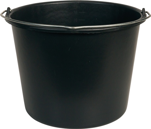 Baueimer GRIPLINE D 20l schwarz Ku.BERDA