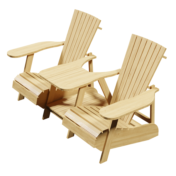 Adirondack Gartenbank aus Lärchenholz