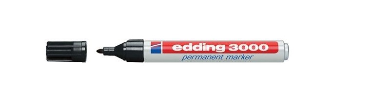 Edding Permanent Marker 3000 schwarz