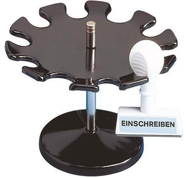 MAUL Stempelträger MAUL drehbar Metall schwarz 1 Etage 10 Stempel