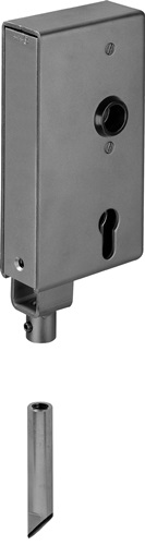 Schlosskasten 140V DIN L/R Maß A40xB94xC