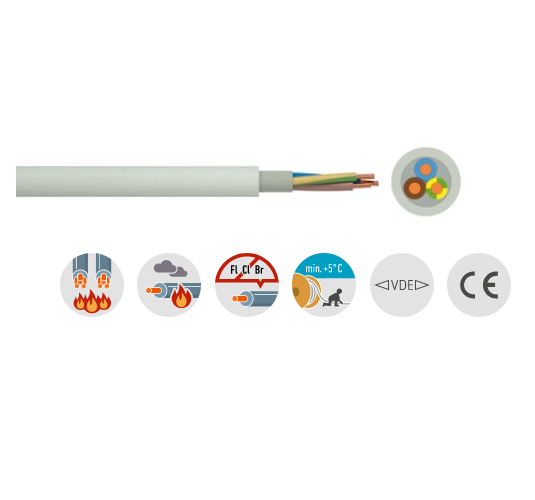 NHXMH-J 3G1,5mm² halogenfreie Mantelleitung im Zuschnitt