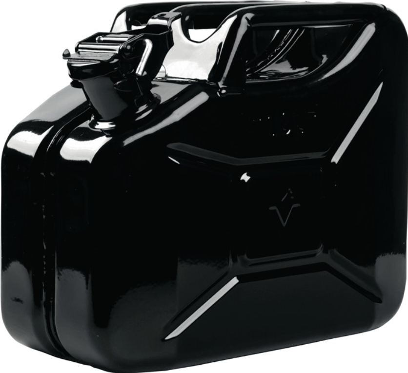 Kraftstoffkanister Stahl 10l I Schwarz RAL9005