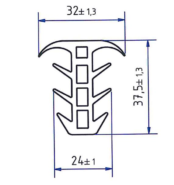 Pilzdichtung Container (VE = 24m)