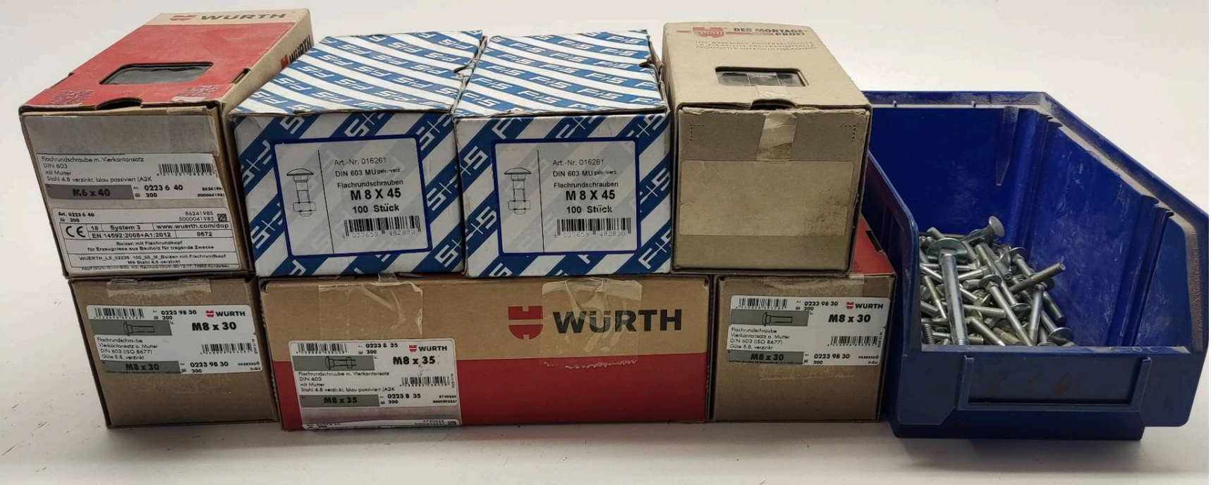 16,9kg Flachrundschrauben I TO148