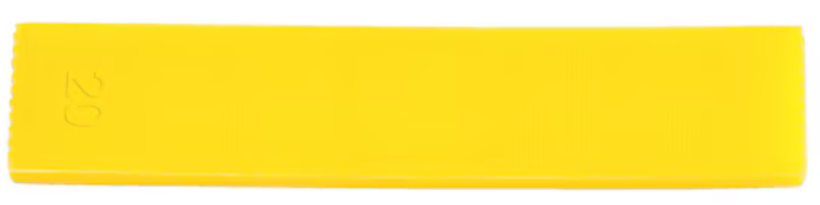 Verglasungsklotz gelb I 20x4