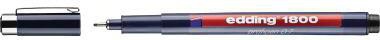 EDDING Fineliner edding 1800 profipen 0,7mm schwarz edding 1800 profipen 0,7mm schwarz