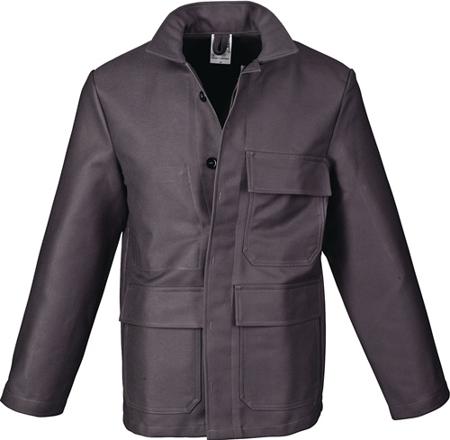 Schweißerschutz-Jacke Gr.48 grau PROBAN