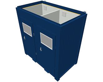 Sanitärcontainer 2er WC-Modul