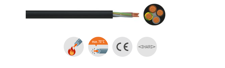 3x 0,75mm² Schlauchleitung im Zuschnitt