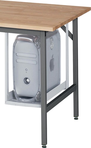 PC-Halter H500xB150-230mm lichtgrau Stah