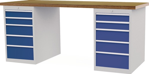 Werkbank B2000xT750xH859mm Buche-Multipl