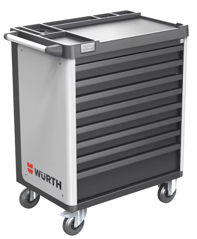 Würth System-Werkstattwagen BASIC 8.8 "Telegrau" I 8 Schubladen