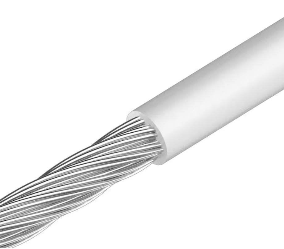 7x7 Edelstahl Drahtseil PVC ummantelt im Zuschnitt