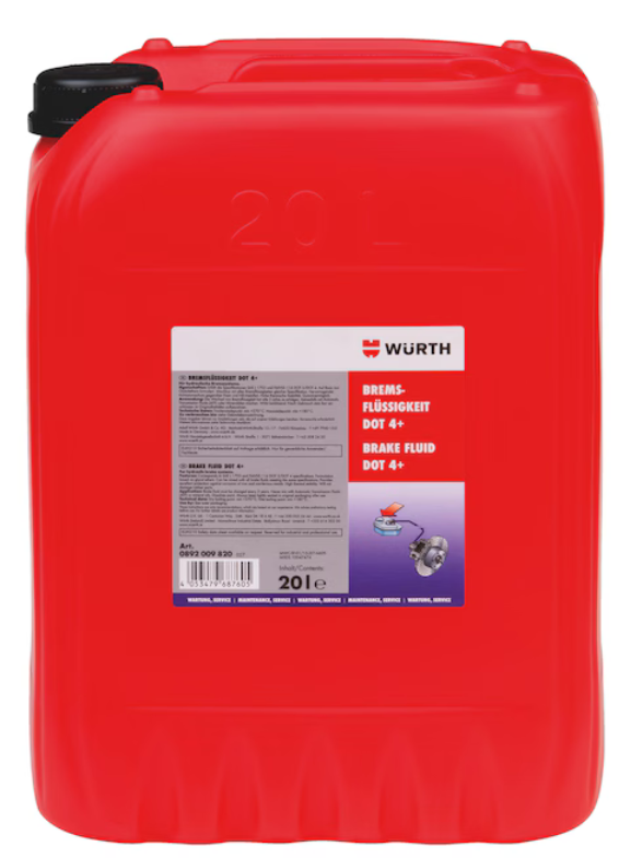 Bremsflüssigkeit DOT 4 Plus für hydraulische Bremssysteme I 20 l