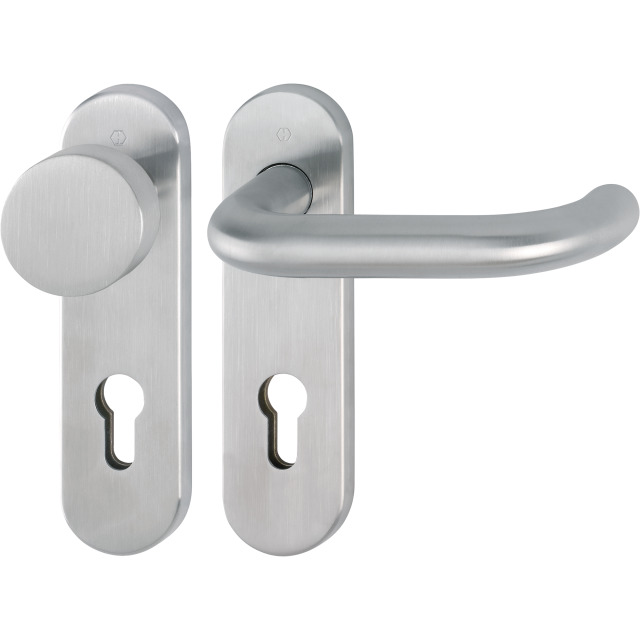 Garnitur Paris E58/353KH (Kurzschild) Drücker/Knauf