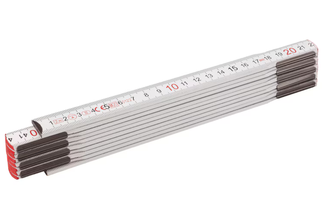 Gliedermaßstab mit verdecktem Gelenk I 2 m