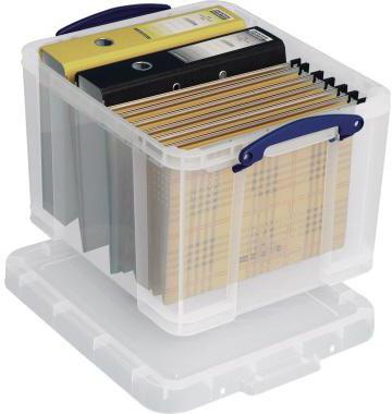REALLY USEFUL BOX Aufbewahrungsbox Really Useful Box 48 x 31 x 39 cm (B x H x T) DIN A4 35l Polypropylen transparent