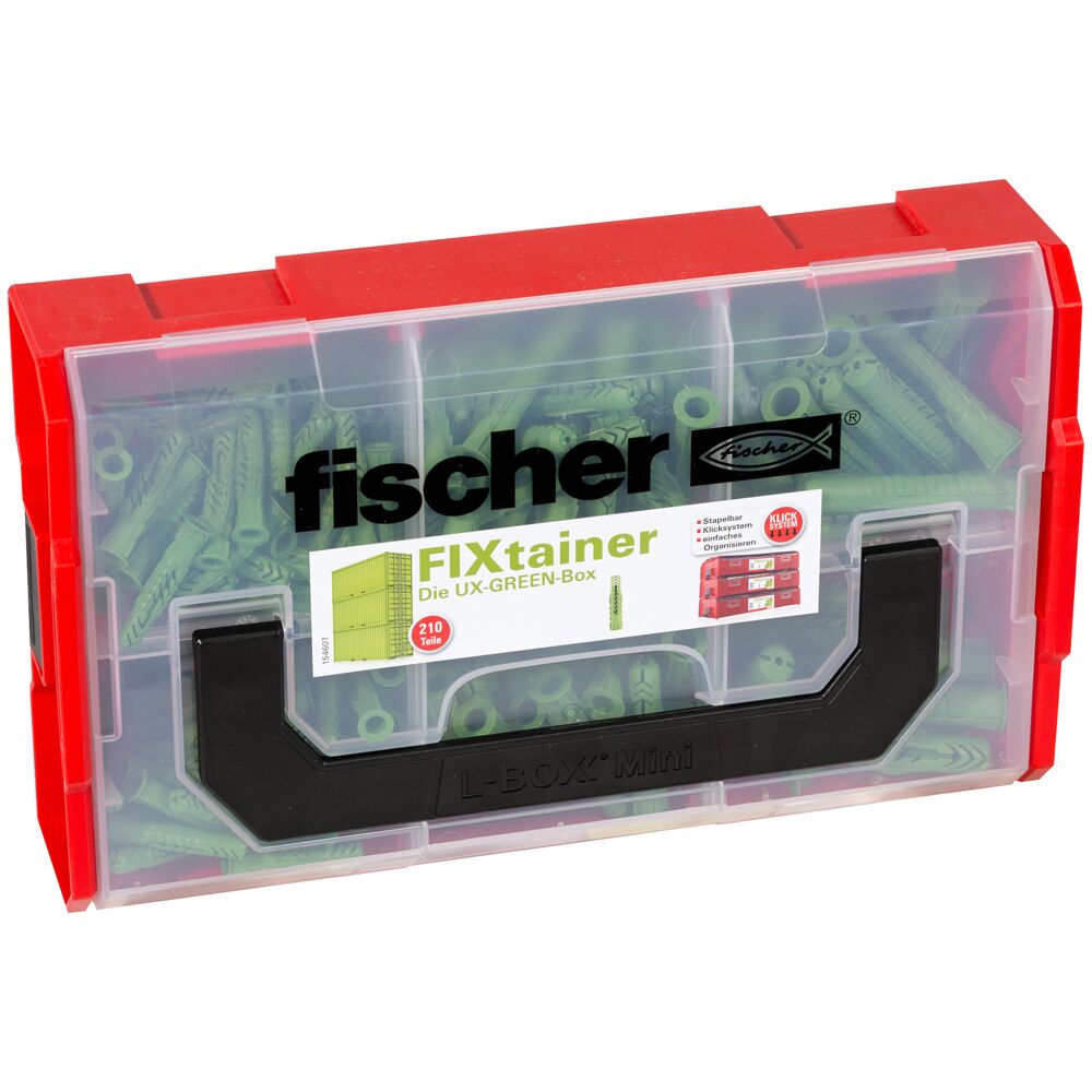 fischer FixTainer "UX Green" (210 Teile)