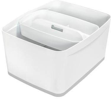 LEITZ Aufbewahrungsbox Leitz MyBox® 31,8 x 19,8 x 38,5 cm (B x H x T) DIN A4 18l ABS Kunststoff weiß/grau