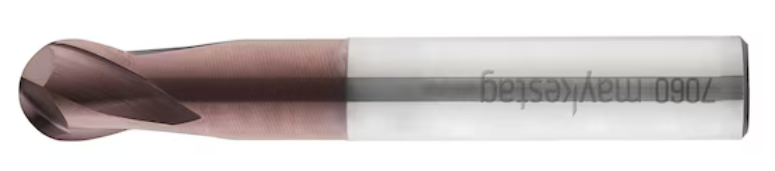 Ø 3 mm HSC-Vollradiusfräser kurz, Zweischneider