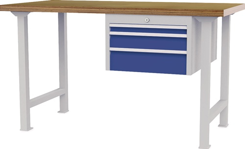 Werkbank B1500xT750xH790-1140mm Buche-Mu