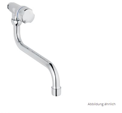 Sanibel 1001 Spültisch-Schwenkventil A17 mit S-Auslauf Markierung kalt verchromt