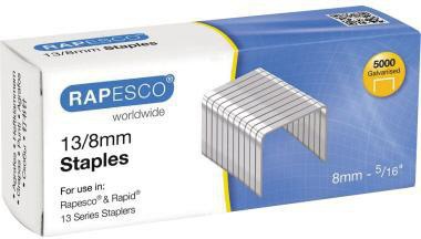 RAPESCO Heftklammer RAPESCO 13/8 Serie 13 Tacker Rexel Rapid Leitz Novus Esselte Arrow Stanley Stahl 5.000 St./Pack.